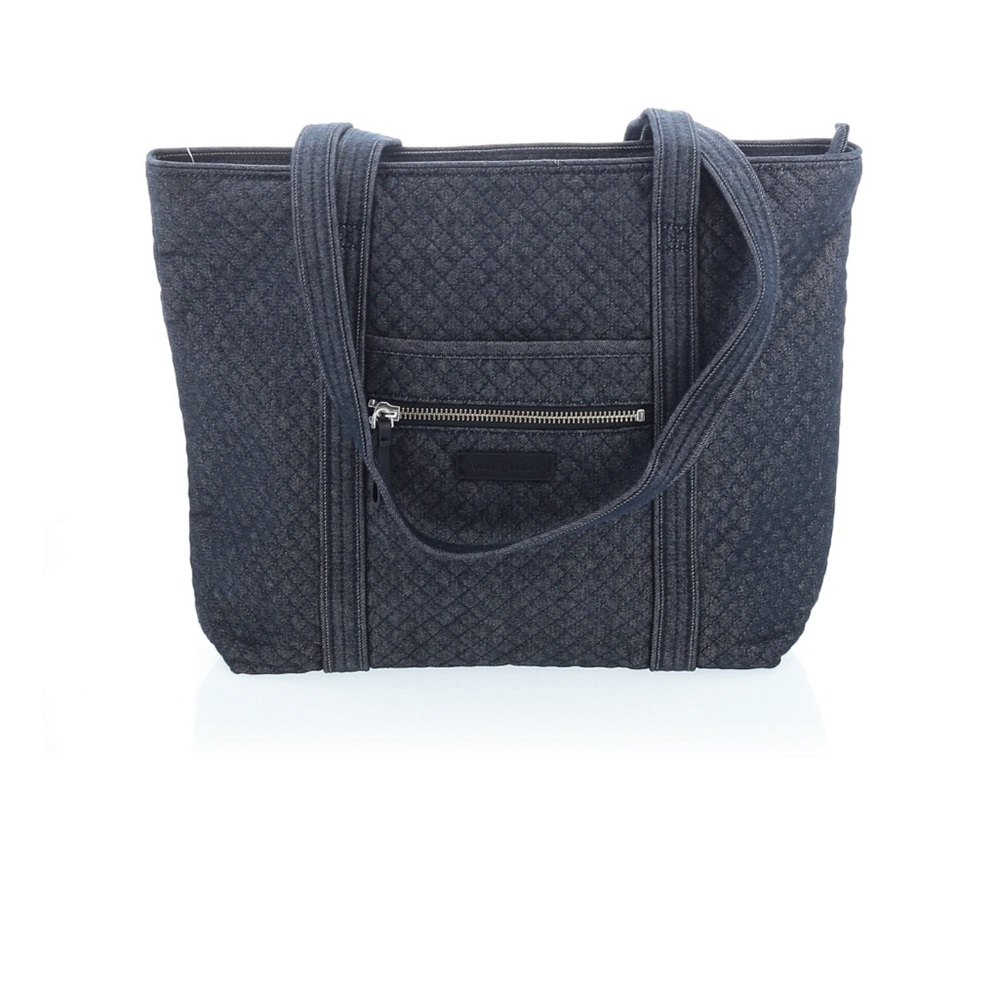 Vera Bradley Quilted denim navy blue Tote Bag